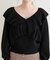 【natural couture】クロスフリルニット