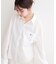 【natural couture】ポケット刺繍入りゆるシャツ
