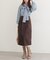【natural couture】セミタイトミディ丈スカート