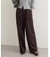 【natural couture】タックサテンパンツ