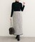 【natural couture】ストレッチツイードタイトスカート