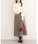 【natural couture】チェック柄ペンシルスカート