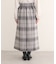 【natural couture】チェック柄ペンシルスカート