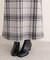 【natural couture】チェック柄ペンシルスカート