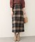 【natural couture】チェック柄ペンシルスカート