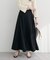 【natural couture】ハイウエストベルトフレアスカート