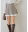 【2026SS】ハイウエスト裾チラリミニスカート