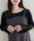 【natural couture】レース切り替えカットソー