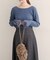 【natural couture】レース切り替えカットソー