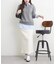 【nane/WEB限定】《一枚でこなれ感》シャツドッキングニット