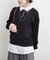 【nane/WEB限定】《一枚でこなれ感》シャツドッキングニット