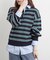 【nane/WEB限定】《一枚でこなれ感》シャツドッキングニット