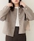 【natural couture】ハート釦ほっこり素材コートジャケット