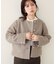 【natural couture】ハート釦ほっこり素材コートジャケット