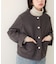 【natural couture】ハート釦ほっこり素材コートジャケット