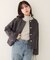 【natural couture】ハート釦ほっこり素材コートジャケット
