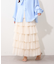 【2026SS】シフォンプリーツティアードスカート