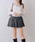 【SETUP】レースUPミニプリーツスカート