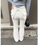 【後ろ姿まで可愛い】バックリボンデニムフレアパンツ