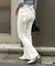 【後ろ姿まで可愛い】バックリボンデニムフレアパンツ
