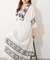 【nane】【India Series】エスニック刺繍楊柳ワンピース