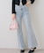 後レースアップフレアパンツ