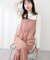 【natural couture】カットソーフロントＺＩＰサロペ