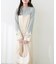 【natural couture】カットソーフロントＺＩＰサロペ