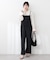 【natural couture】カットソーフロントＺＩＰサロペ