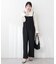 【natural couture】カットソーフロントＺＩＰサロペ
