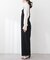 【natural couture】カットソーフロントＺＩＰサロペ