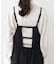 【natural couture】カットソーフロントＺＩＰサロペ