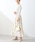 【natural couture】袖口シアーリブニット