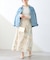 【natural couture】袖口シアーリブニット