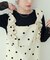 【natural couture】袖口シアーリブニット