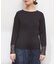 【natural couture】袖口シアーリブニット