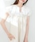 【natural couture】タックフリル衿スキッパー開きブラウス
