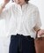 【NAO】【India Series】ピンタックレース前釦ブラウス