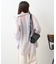 ビスチェ付きシアーラメシャツブラウス