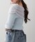 【レディライクなきこなしに】ジョーゼットオフショルプルオーバー