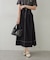 足長効果◎フロントZIPフレアースカート