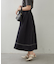 足長効果◎フロントZIPフレアースカート