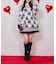 【one after another】ハートアーガイルニットミニワンピ