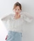 【continuer】ラッフルブラウス&シャーリングキャミ