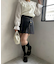 【continuer】チャーム付プリーツミニスカート