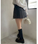 【continuer】チャーム付プリーツミニスカート
