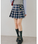 【continuer】チャーム付プリーツミニスカート