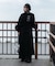 【Mavie..7】【3サイズ展開】マフラーセットフレアロングコート
