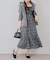 【OUTLET限定】ロングセラー大人気シリーズ！シャーリングロングワンピース
