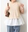 【OUTLET限定】【セットアイテム】M/Lサイズ展開 半袖プルオーバー+ペプラ